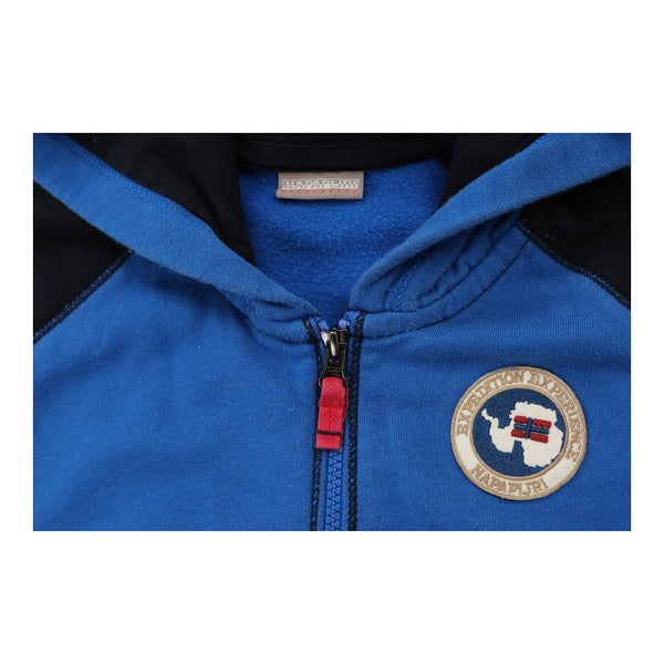 Vintage blue Age 10-12 Napapijri Hoodie - boys medium