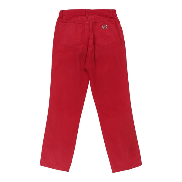 Vintage red Moschino Trousers - womens 28" waist