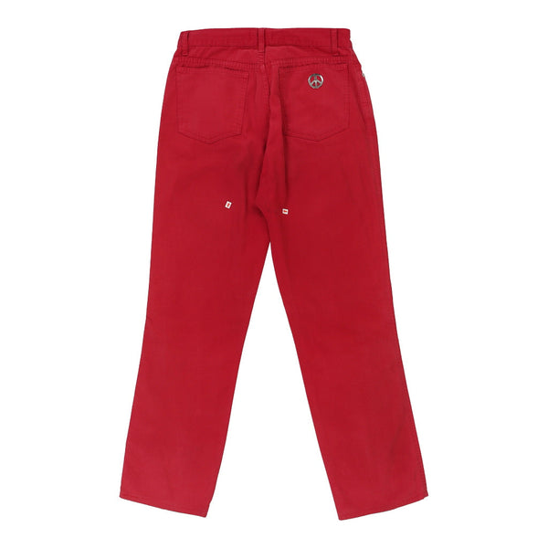 Vintage red Moschino Trousers - womens 28" waist