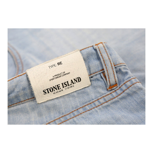 Vintage blue Age 14 Spring / Summer 2015 Stone Island Denim Shorts - boys 28" waist