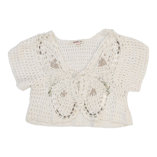 Vintage white Age 8 Kenzo Crochet Top - girls small