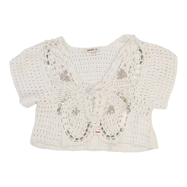 Vintage white Age 8 Kenzo Crochet Top - girls small