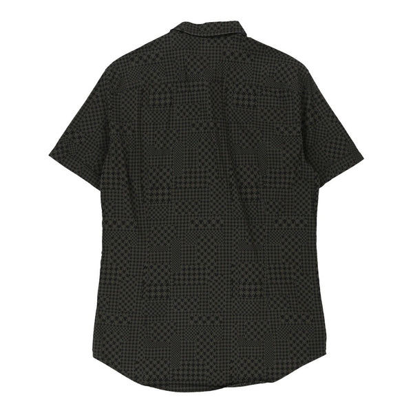 Vintage khaki Armani Exchange Short Sleeve Shirt - mens small