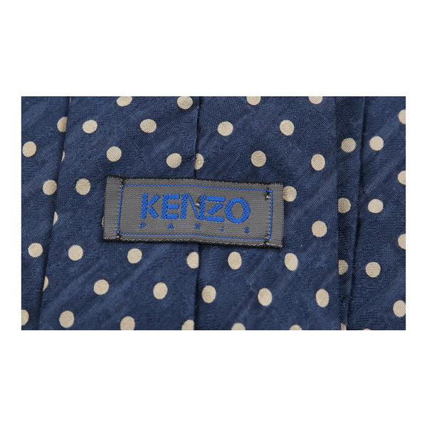 Vintage blue Kenzo Tie - mens no size