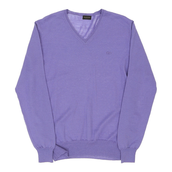 Vintage purple Valentino Jumper - mens large