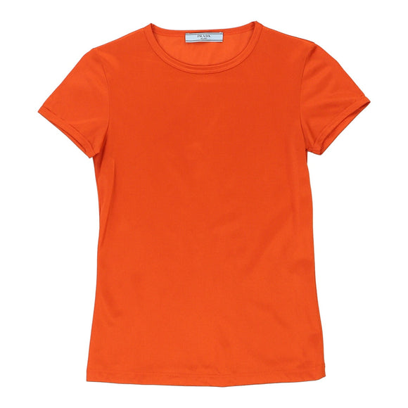 Vintage orange Prada T-Shirt - womens small