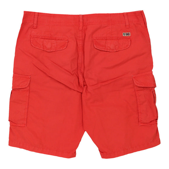 Vintage red Napapijri Cargo Shorts - mens 36" waist