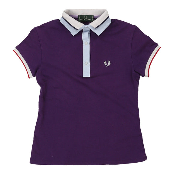 Vintage purple Age 10 Fred Perry Polo Shirt - girls small