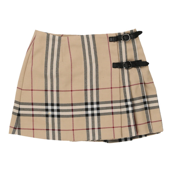 Vintage beige Age 8-9 Burberry Skirt - girls 22" waist