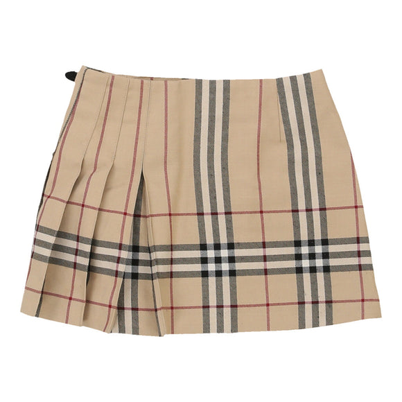 Vintage beige Age 8-9 Burberry Skirt - girls 22" waist