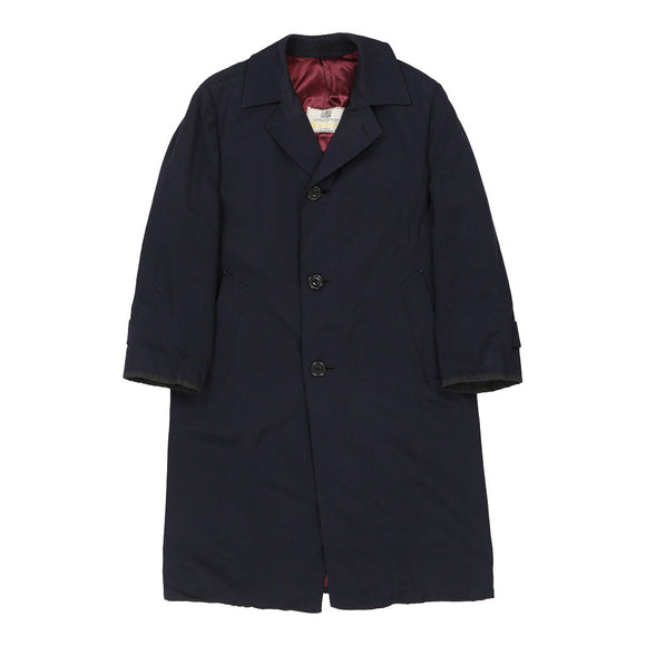 Vintage navy Aquascutum Trench Coat - mens x-large