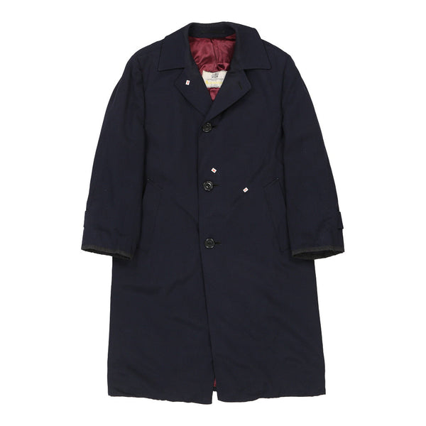 Vintage navy Aquascutum Trench Coat - mens x-large