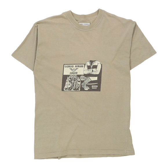 Vintage beige Junior Age  Armani T-Shirt - boys x-large