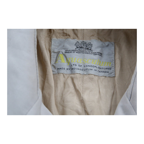 Vintage beige Aquascutum Trench Coat - mens large