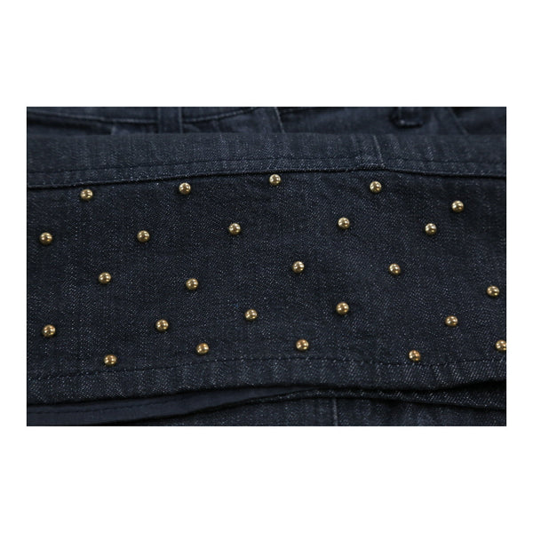 Vintage black Moschino Denim Skirt - womens 28" waist