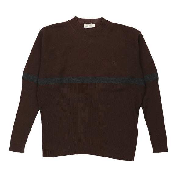 Vintage brown Valentino Jumper - mens x-large