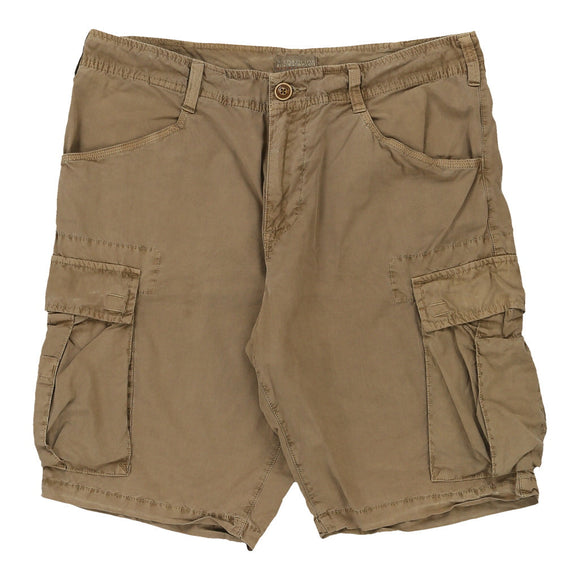 Vintage beige Napapijri Cargo Shorts - mens 33" waist