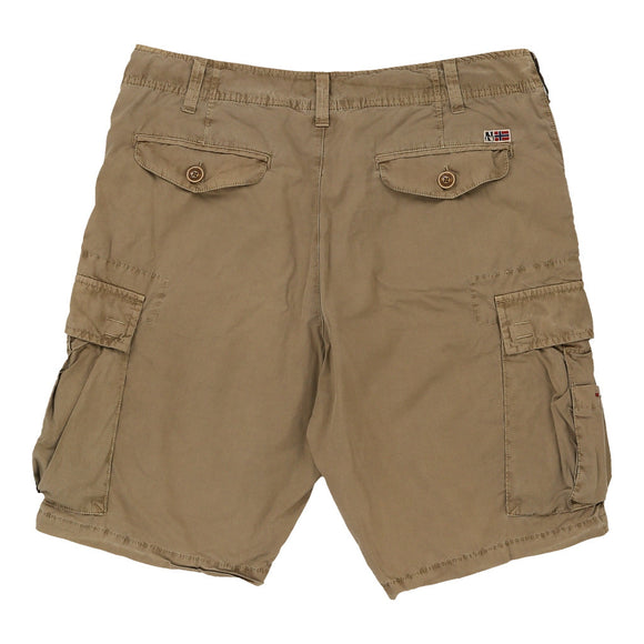 Vintage beige Napapijri Cargo Shorts - mens 33" waist