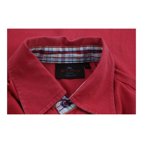 Vintage red Etro Polo Shirt - mens medium