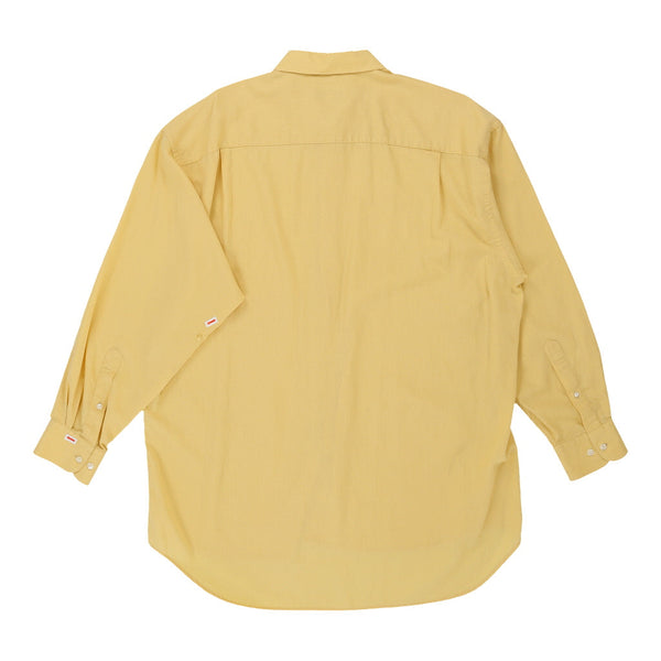 Vintage yellow Christian Dior Shirt - mens x-large