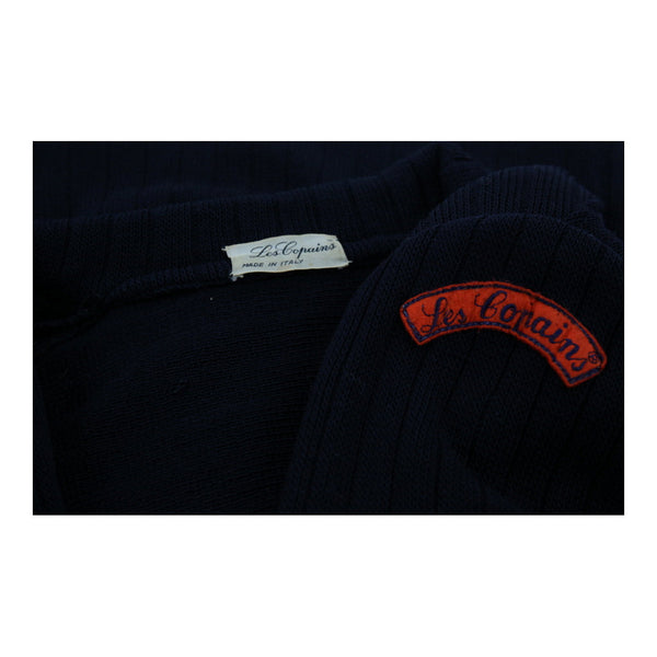 Vintage navy Les Copains Cardigan - womens xx-large