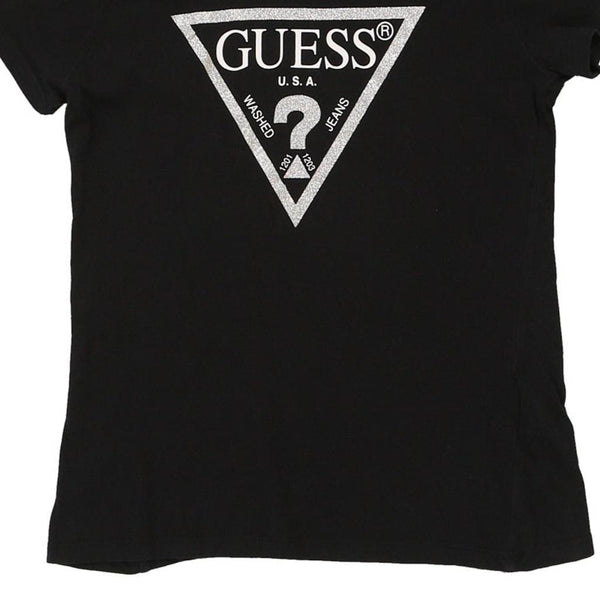 Vintage black Age 12 Guess T-Shirt - girls small