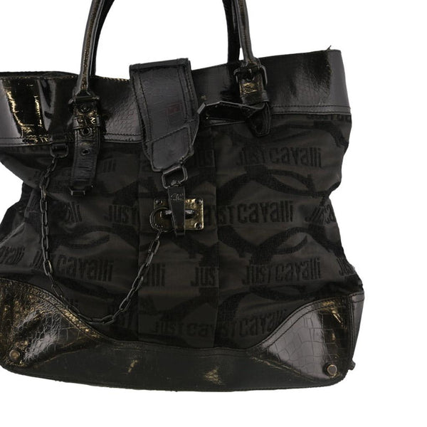 Vintage black Monogram Print Just Cavalli Bag - womens no size