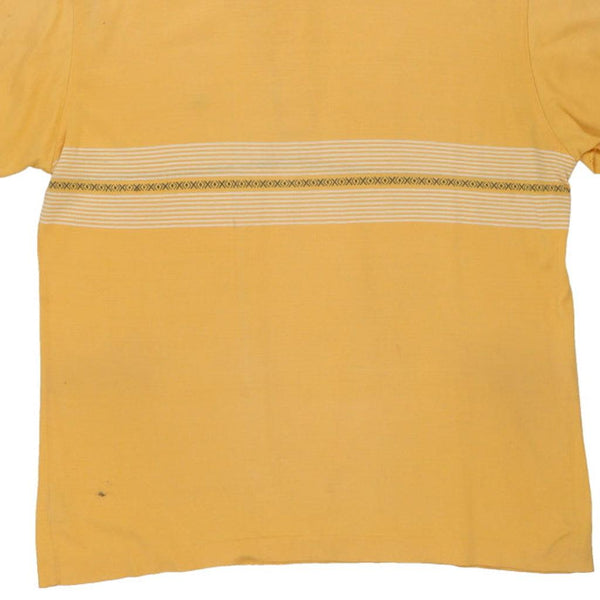 Vintage yellow Valentino Polo Shirt - mens large