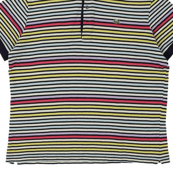 Vintage multicoloured Lacoste Polo Shirt - mens large