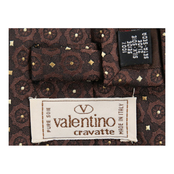 Vintage brown Valentino Tie - mens no size