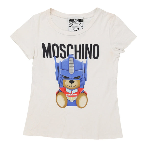 Vintage white Age 8-10 Moschino T-Shirt - boys small