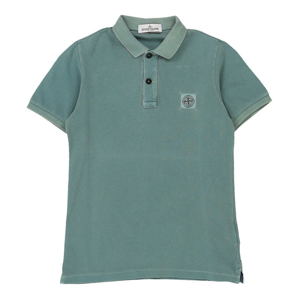 Vintage blue Age 10 Spring / Summer 2015 Stone Island Polo Shirt - boys small