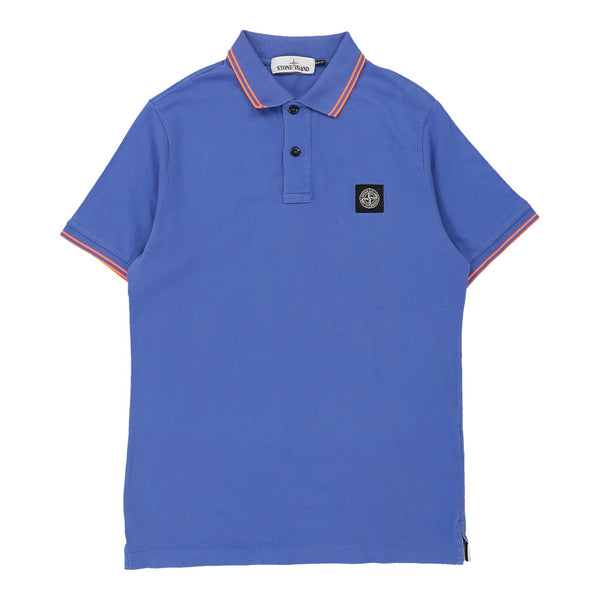 Vintage blue Stone Island Polo Shirt - mens large