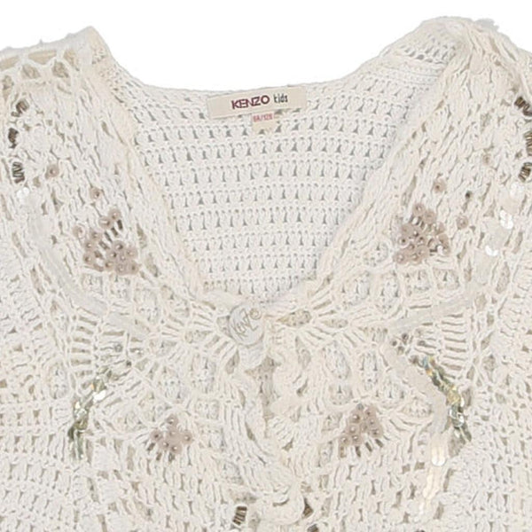 Vintage white Age 8 Kenzo Crochet Top - girls small