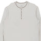 Vintage white Armani Exchange Long Sleeve T-Shirt - mens large