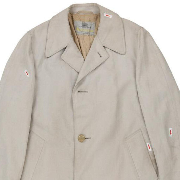 Vintage beige Aquascutum Trench Coat - mens large