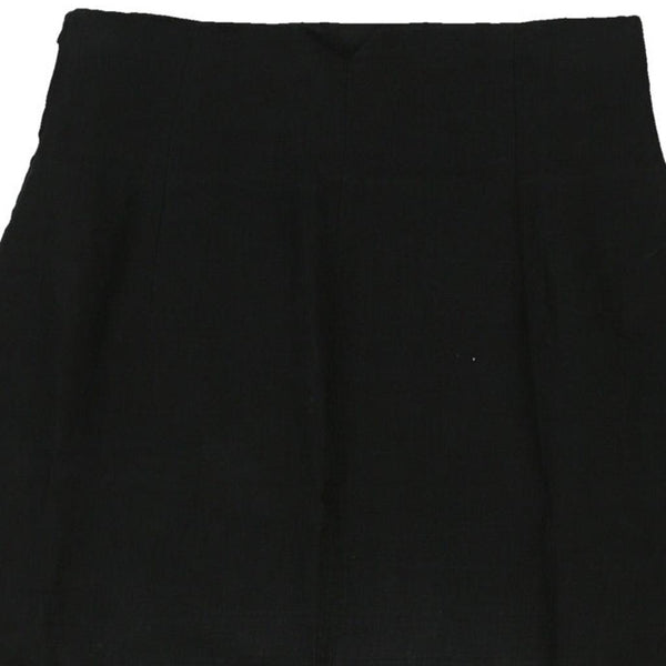 Vintage black Oliver By Valentino Mini Skirt - womens 26" waist