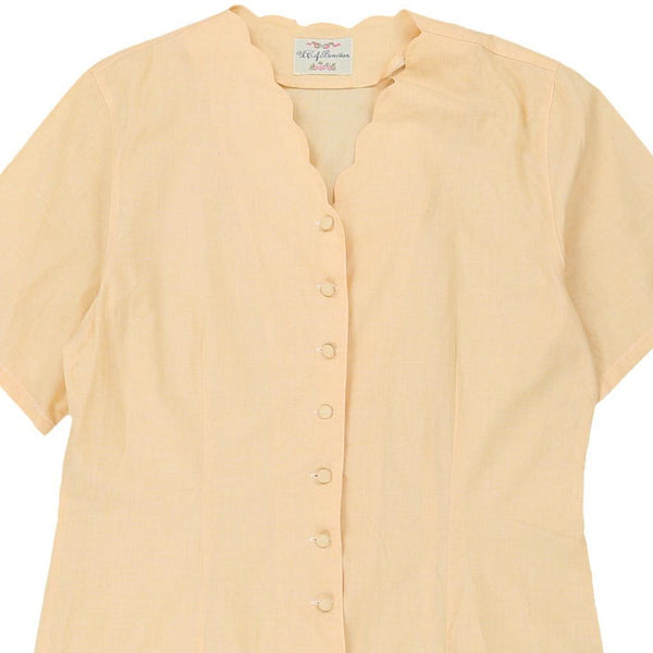 Vintage yellow Benetton Blouse - womens large