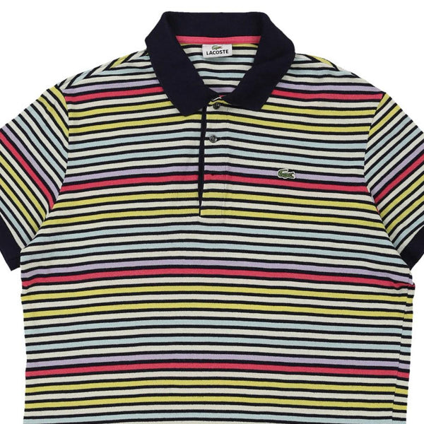 Vintage multicoloured Lacoste Polo Shirt - mens large