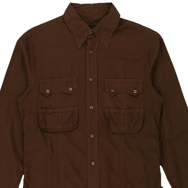 Vintage brown Just Cavalli Shirt - mens small