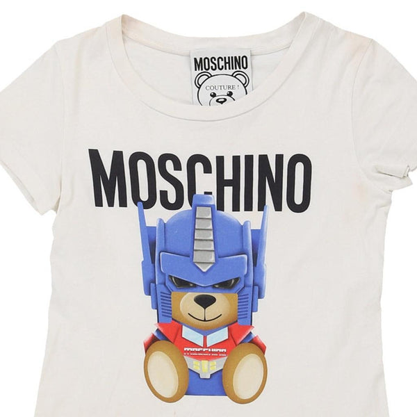 Vintage white Age 8-10 Moschino T-Shirt - boys small