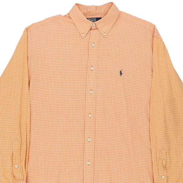 Vintage orange Ralph Lauren Shirt - mens large