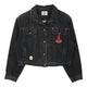 Vintageblack Trussardi Denim Jacket - womens medium